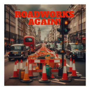 Poster Travaux routiers à Londres