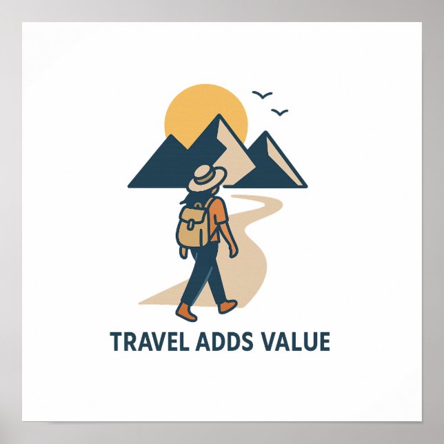 Poster Travel Adds value (Devant)