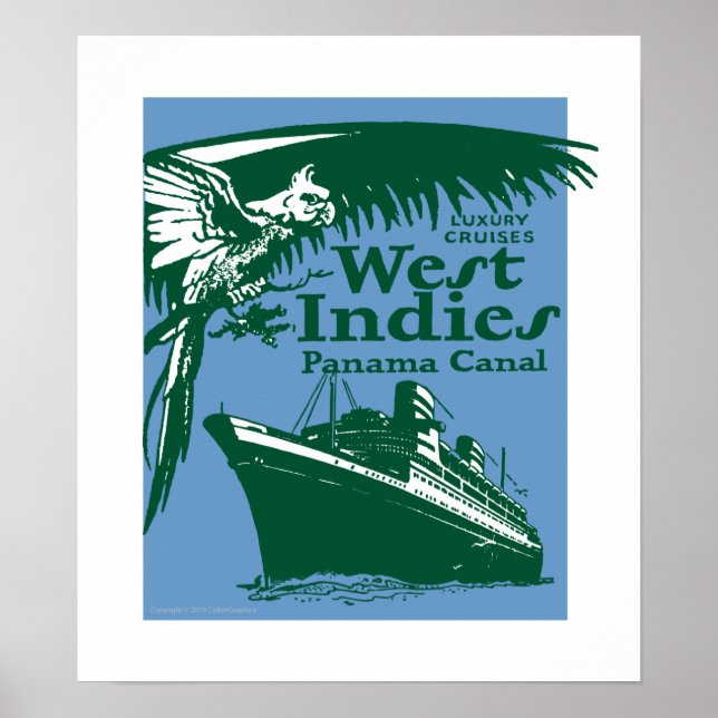 Poster TRAVEL-Antilles (Devant)