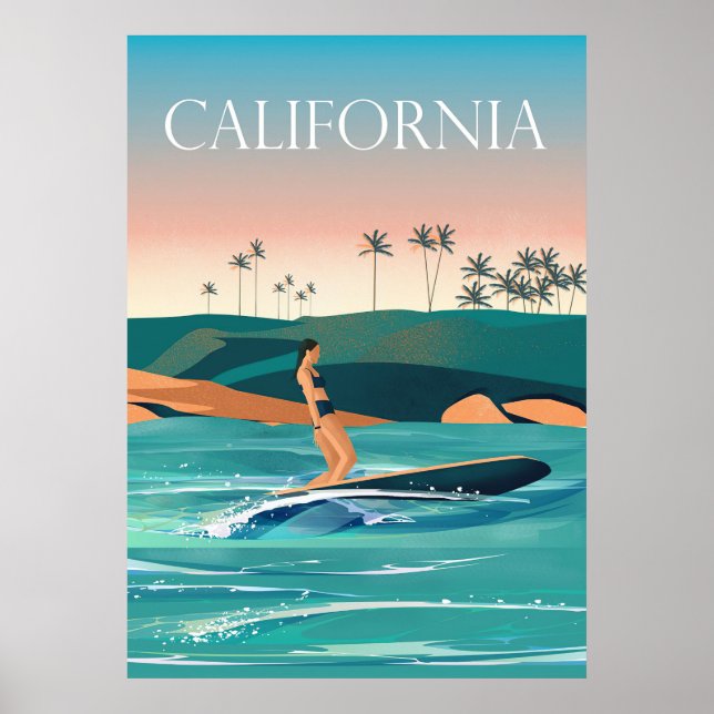 Poster Travel Art California Travel (Devant)
