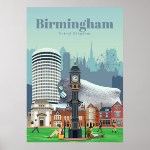Poster Travel Art Travel À Birmingham