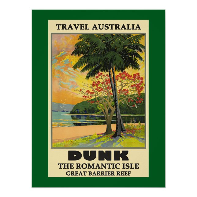 Poster Travel Australia, Great Barrier Reef, (Devant)