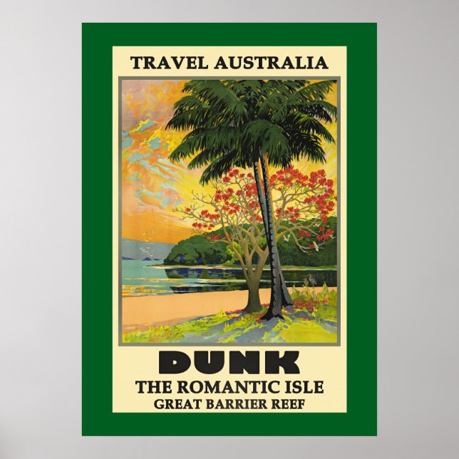 Poster Travel Australia, Great Barrier Reef, (Devant)