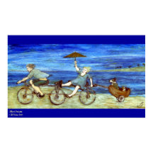 Travel by Tandem Bicycle Print