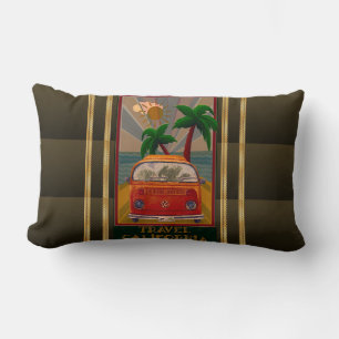 Poster:Travel California Lumbar Pillow