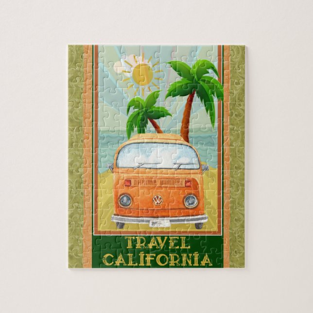 Poster : Travel California Puzzle (Vertical)