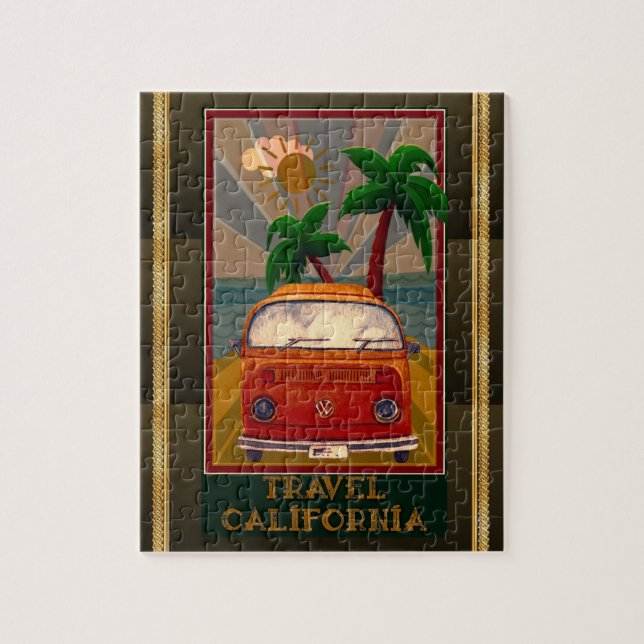Poster : Travel California Puzzle (Vertical)