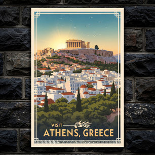 Poster Travel Greece : une collection Vintage d'affiches 