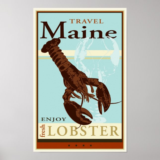 Poster Travel Maine (Devant)