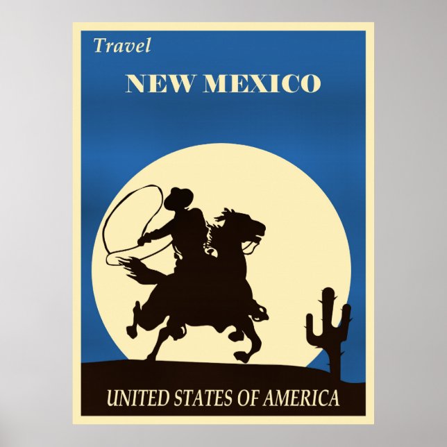 Poster Travel New Mexico (Devant)