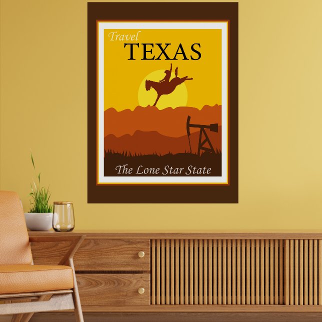 Poster Travel Texas, le Lone Star State (Salon 2)