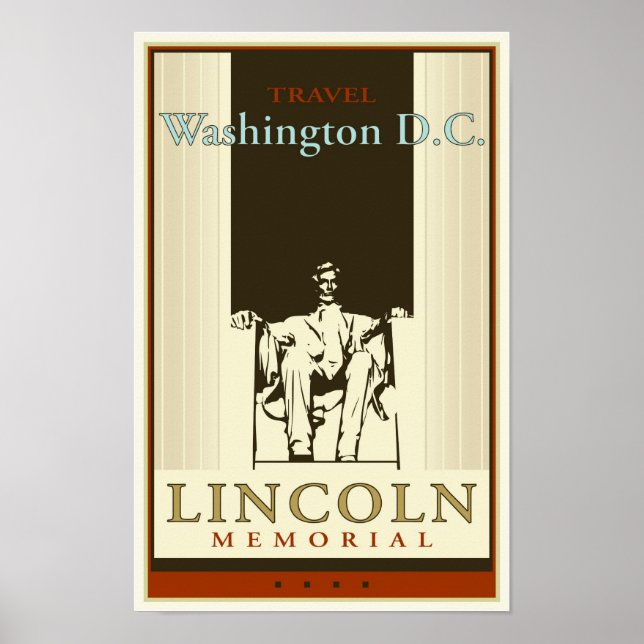 Poster Travel Washington DC (Devant)