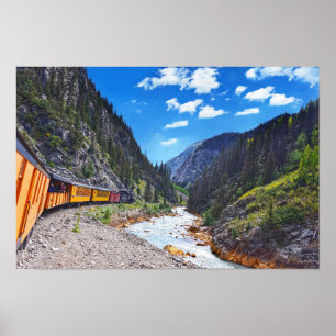 Poster Traveling on the Vintage Train in Colorado