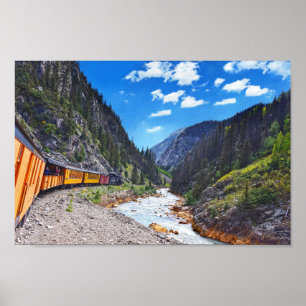 Poster Traveling on the Vintage Train in Colorado