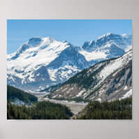 Traversée le long de la promenade Icefields Highwa