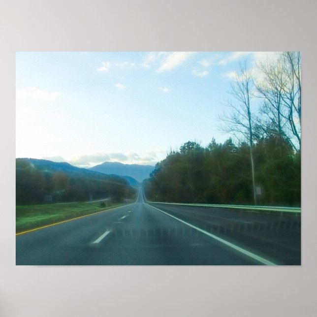 Poster Traverser l'Ouest de la Caroline du Nord (Devant)