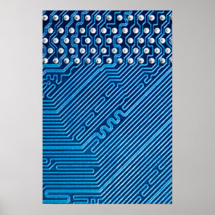 Poster Traverses sur une plaque d'ordinateur