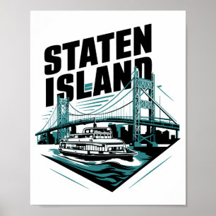 Poster Traversier de Staten Island New York