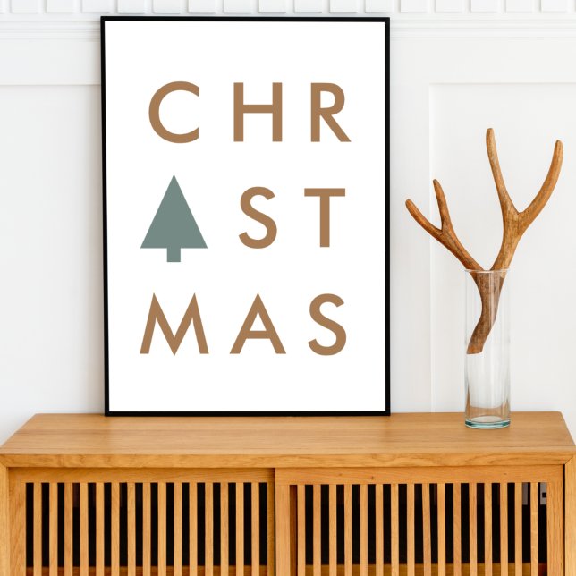 Poster Tree de Christmas | Minimum Scandinavian (Créateur téléchargé)