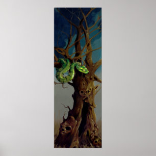 Poster Tree of Knowledge ART PRINT - Diptych Left Side