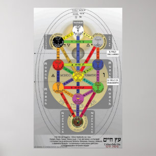 Poster Tree of Life Italian
