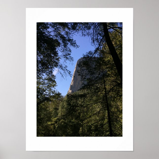 Poster Treeview Yosemite Green Blue couleur Photographie (Devant)