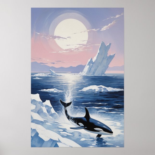 Poster Trendy Killer Whale Orca Alaska  (Devant)