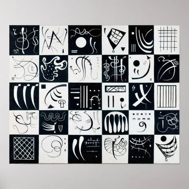 Poster Trente, Abrégation Biomorphique - Kandinsky (Devant)