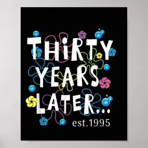 Poster Trente ans plus tard 30 ans Anniversaire Cadeau fe