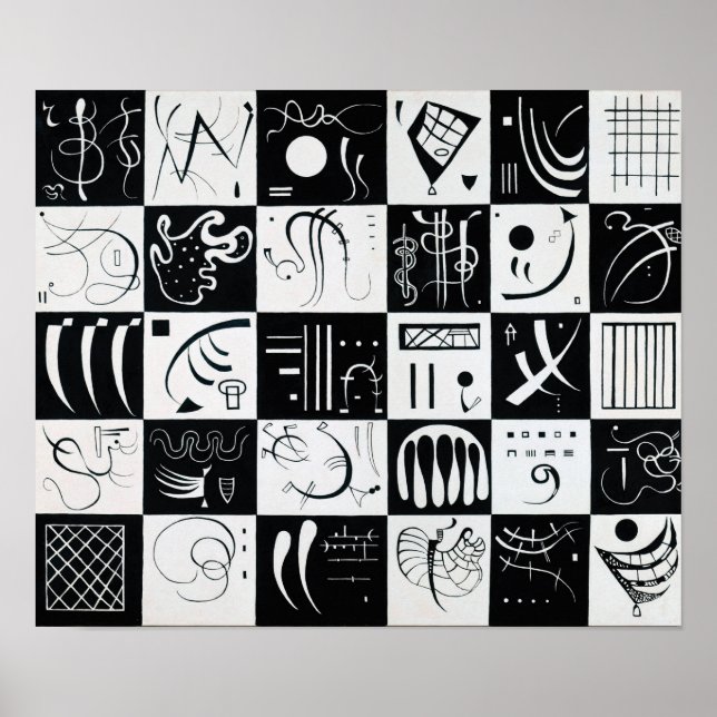 Poster Trente par Wassily Kandinsky (Devant)