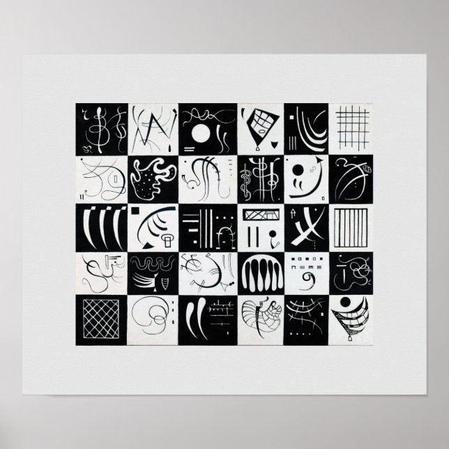 Poster Trente par Wassily Kandinsky (Devant)