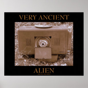 POSTER TRÈS ANCIEN ALIEN