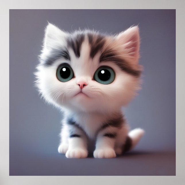 Poster Très mignon Kitten (Devant)