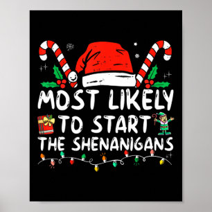Poster Très Probable De Commencer La Famme De Noël Des Sh