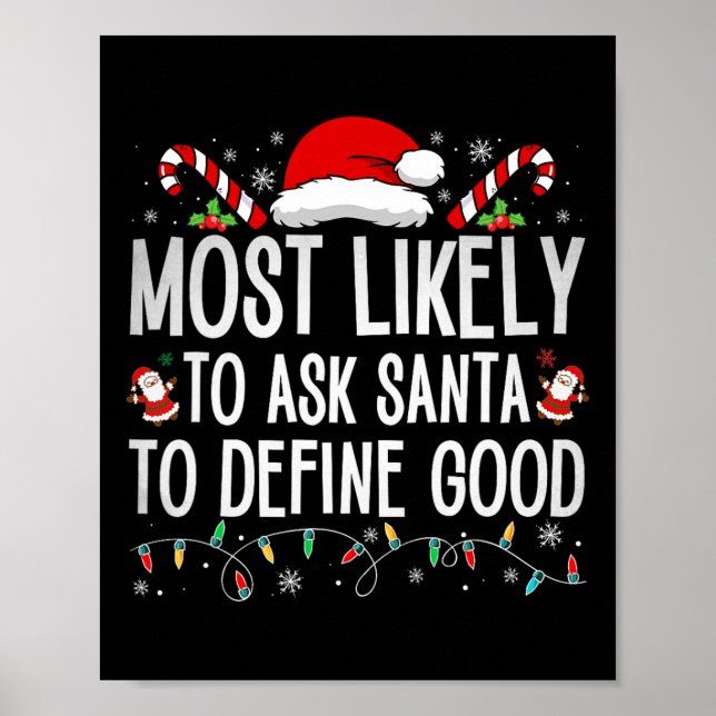 Poster Très Probable De Demander À Père Noël De Définir B (Devant)
