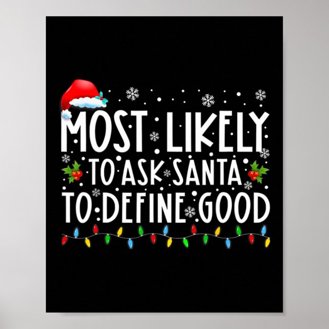 Poster Très Probable De Demander À Père Noël De Définir L (Devant)