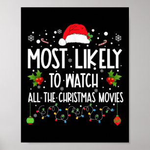 Poster Très Probable De Regarder Tous Les Films De Noël