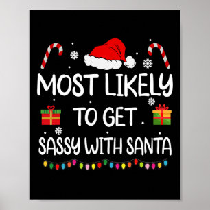 Poster Très Probable D'Obtenir Sy Avec Père Noël Fun Fami