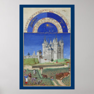 Poster Très Riches Heures - Septembre