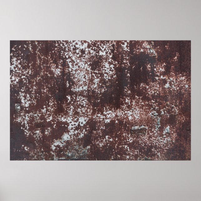 Poster Très vieux fer rouillé. Surface métallique texturé (Devant)