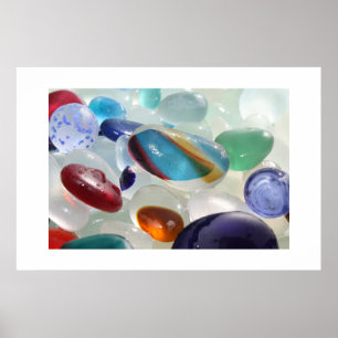 Poster Trésor en verre de mer