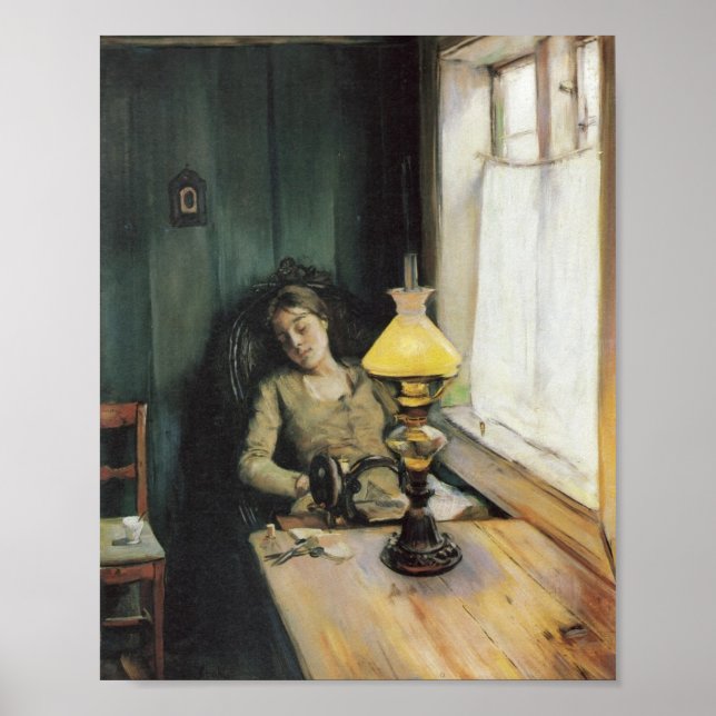 Poster Trett de Christian Krohg (1885) (Devant)