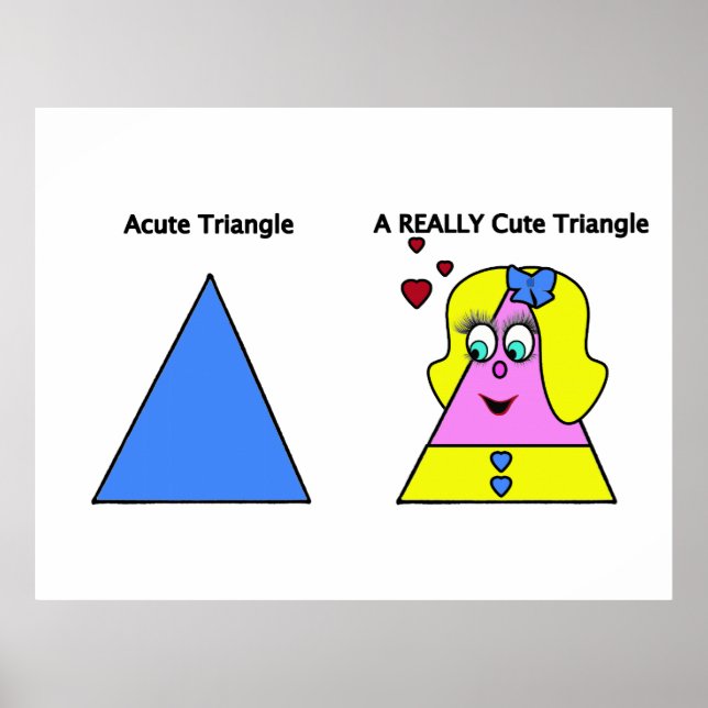Poster Triangle Aigu Un Triangle Vraiment Joli (Devant)