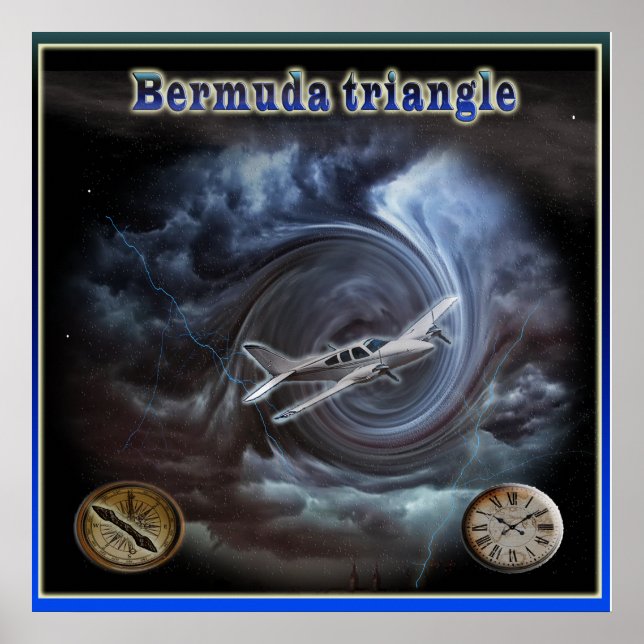 Poster triangle des Bermudes (Devant)