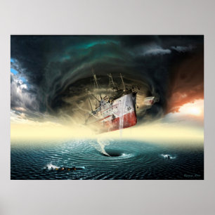 Poster Triangle des Bermudes