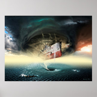 Poster Triangle des Bermudes