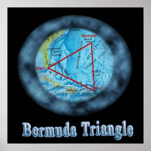 Poster Triangle des Bermudes