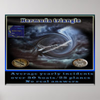 Poster triangle des Bermudes