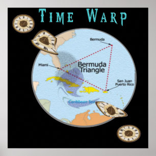 Poster Triangle des Bermudes