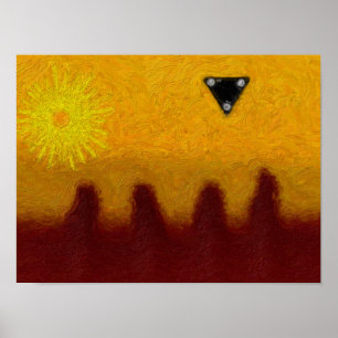 Poster Triangle noir